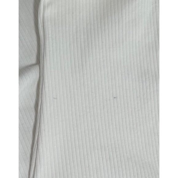 FREE PEOPLE Sydney Turtleneck Top XS Ivory White Rib Flare Sleeves Cotton Blend - Picture 8 of 8